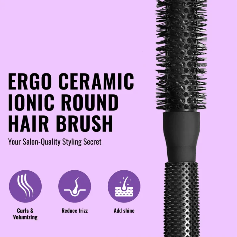 ERGO:er33 Ionic Ceramic Round Hair Brush - Image 5