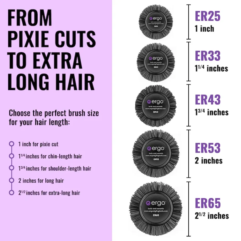 ERGO:er33 Ionic Ceramic Round Hair Brush - Image 6
