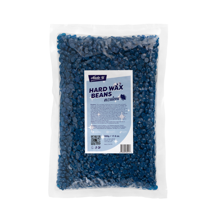 NudeU Hard Wax Beans 500g - Azulene