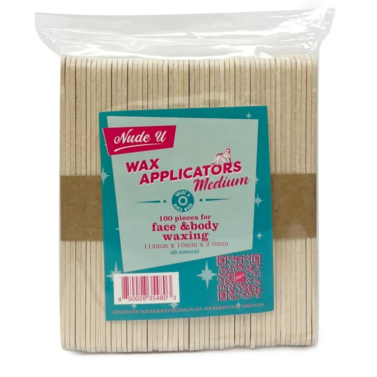 NudeU Medium Wax Applicator - 100 Pack