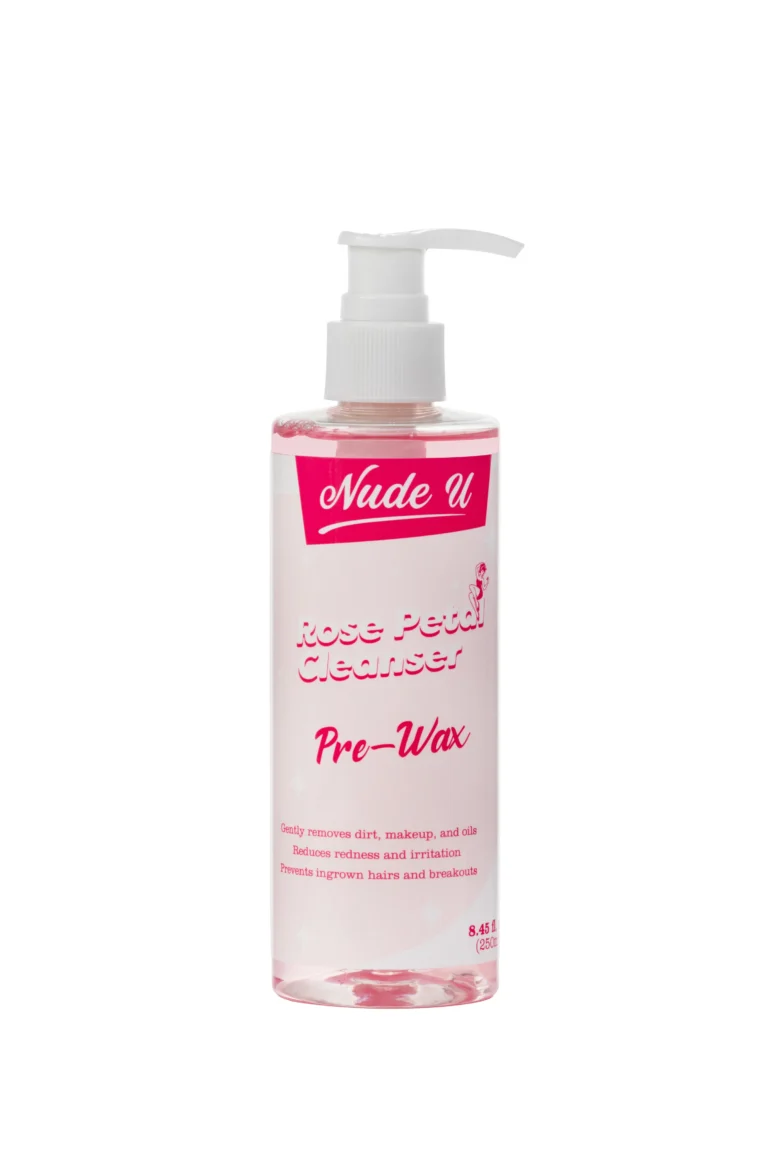 NudeU Rose Petal Pre-Wax Cleanser 8oz.