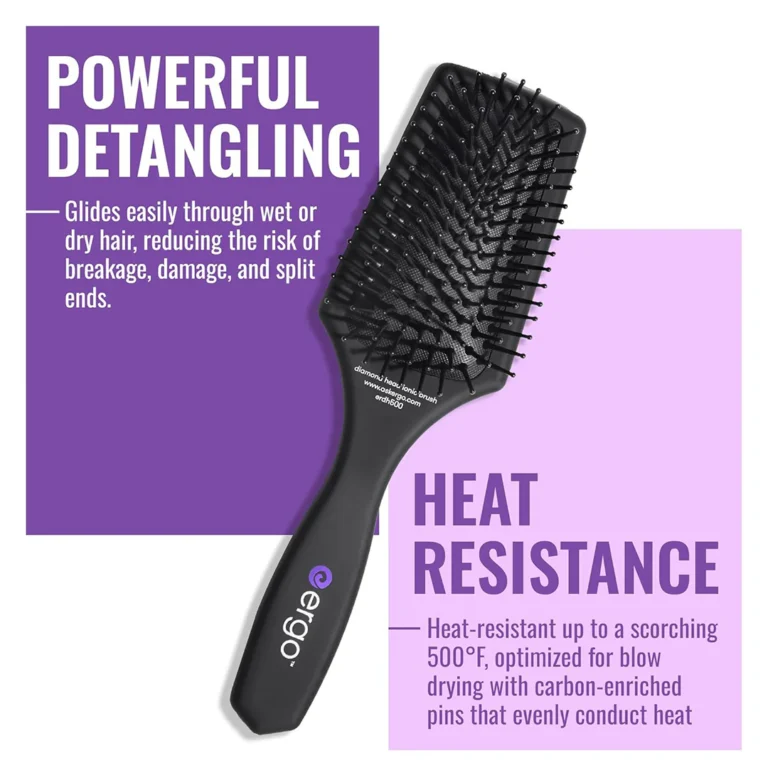 Alternative view of ERGO:er500 Mini Ionic Polishing Paddle Hair Brush