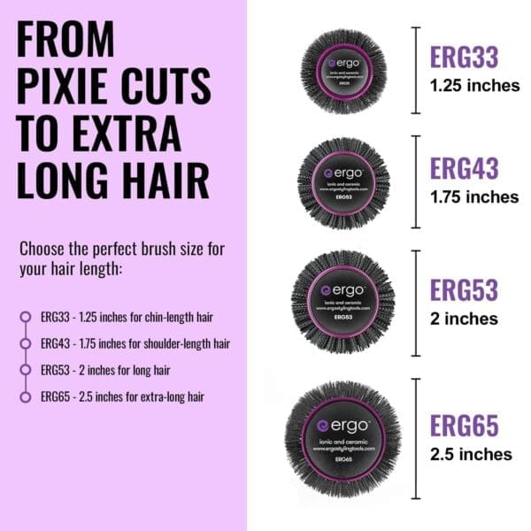 ERGO:erg53 Super Gentle Round Hair Brush - Image 6